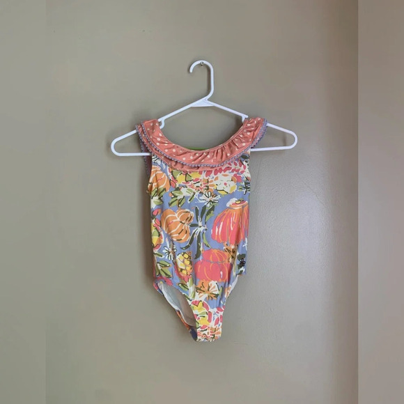 Matilda Jane Other - Matilda Jane girls Swimsuit size 6 floral polka dots